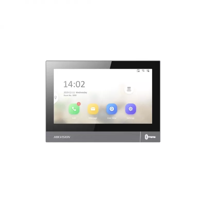 Videocitofono interno Hikvision DS-KH8381-WTE1 7 pollici 1024x600, PoE, Wi‑Fi, MicroSD