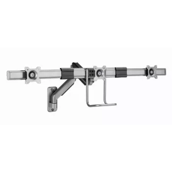 Braccio monitor regolabile a parete Gembird MA-WA3-01 per 3 monitor