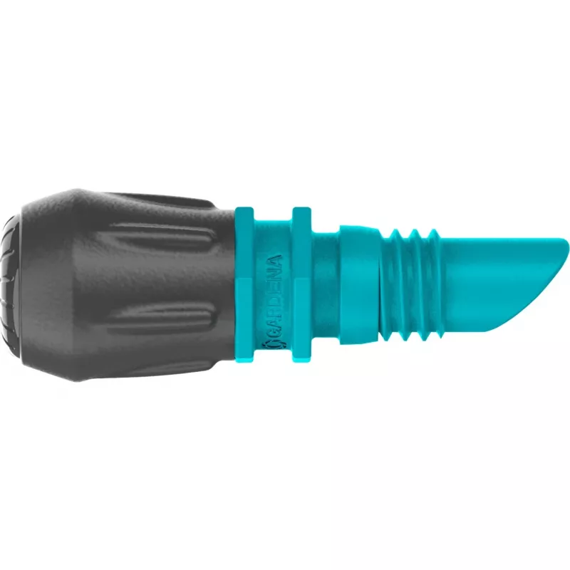 Gocciolatore Gardena 13323-20 nero montaggio a fine linea