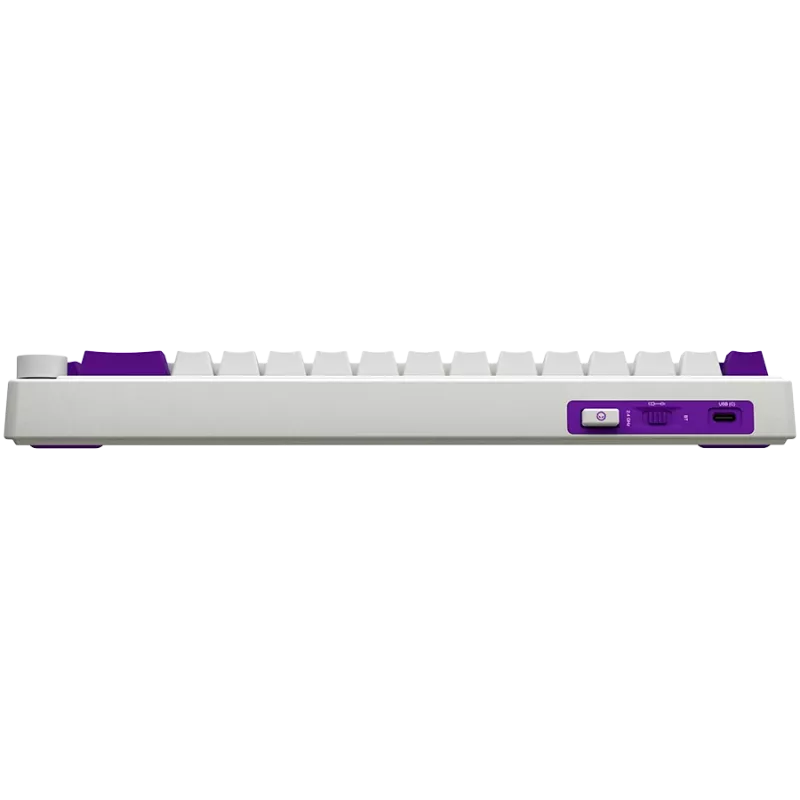 LORGAR KBP70MW, tastiera da gaming meccanica wireless 65% Pro, bianco, layout EN