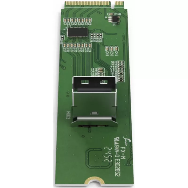 ICY DOCK - M.2 NVMe PCIe 4.0 SSD su adattatore 1 x SlimSAS 4i con Redriver