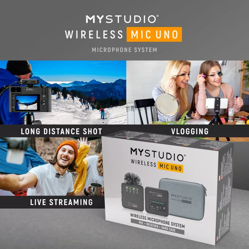 Microfono Easypix MyStudio Wireless Mic Uno 62023