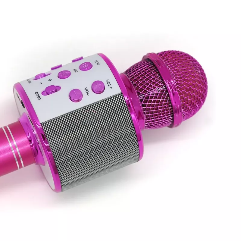 Microfono MANTA MIC11-PK rosa — con filo jack 3,5 mm, ricevitore leggero