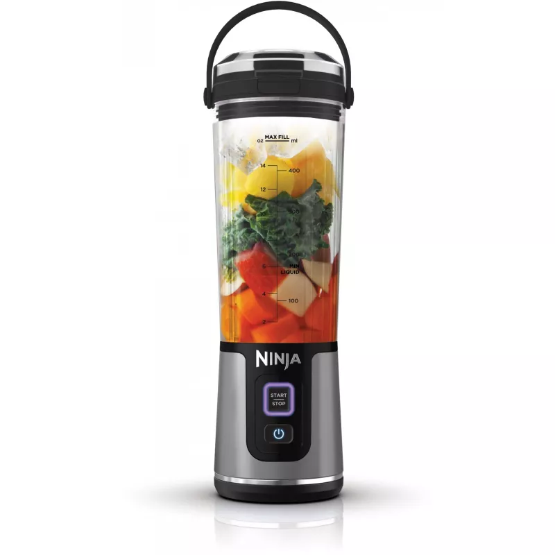 Frullatore sportivo Ninja BC151EUBK — contenitore da 0,53 L, 14,4 W, batteria, Ice-Crush, nero