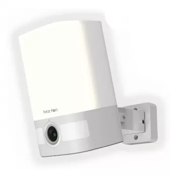 bea-fon Safer 4L, telecamera outdoor S-HD ricaricabile con luce LED potente