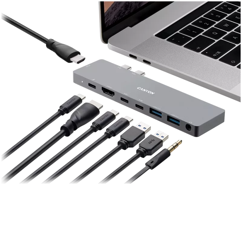 Dock di ricarica 2xTB - 2xHDMI 2xUSB 3.0 2xUSB-C jack