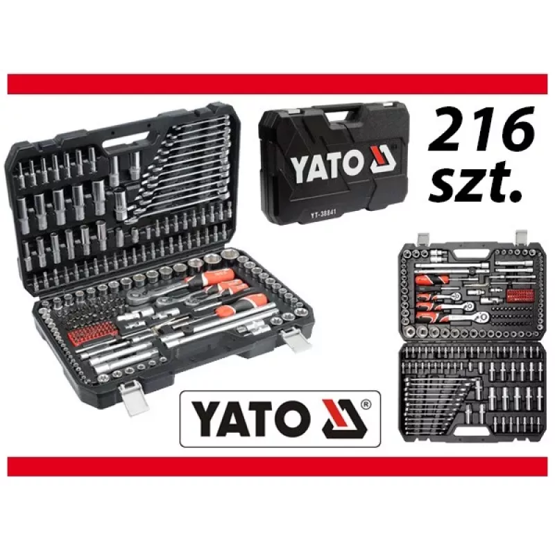 YATO YT-38841 set di chiavi a bussola 1/4