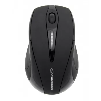 Mouse RF wireless ESPERANZA EM101K, ambidestro, 1000 DPI, ricevitore nano USB 2,4 GHz, nero