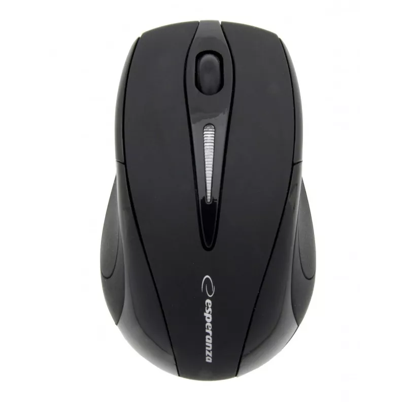 Mouse RF wireless ESPERANZA EM101K, ambidestro, 1000 DPI, ricevitore nano USB 2,4 GHz, nero