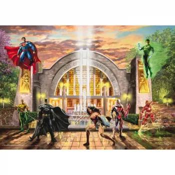 Thomas Kinkade Studios: DC Justice League - Hall Of Justice, Puzzle 1000 pezzi