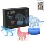 Lampada LED da tavolo MANTA SNL117RGB RGB 3D dinosauro decorazione luminosa