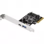 SilverStone ECU03 - adattatore USB - PCIe 2.0 x2 Low Profile - USB-C 3.1 x 1 + USB-C x 1 (SST-ECU03)