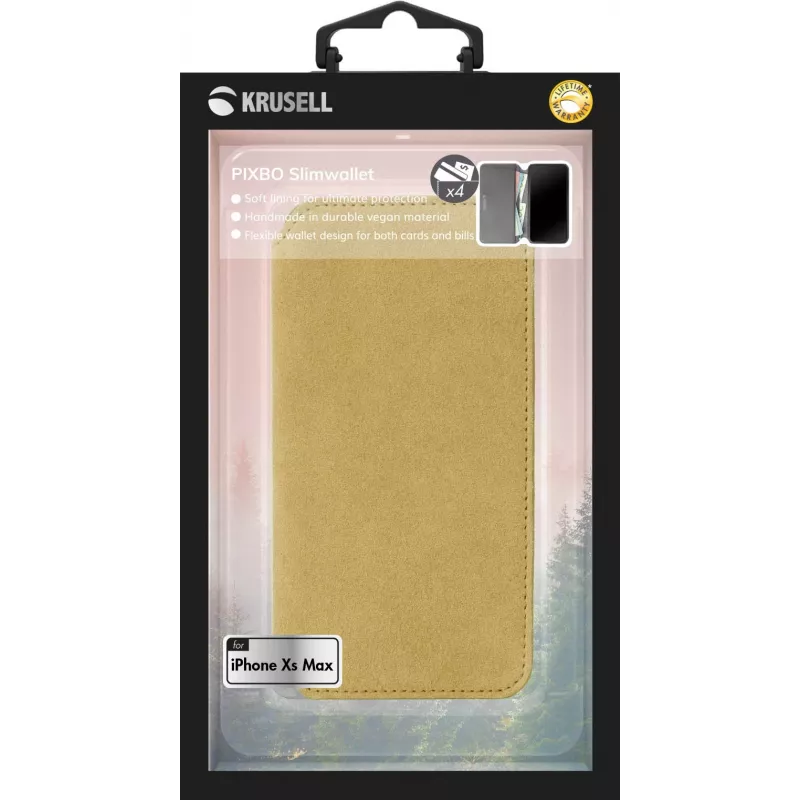 Custodia a libro Krusell Broby 4 Card SlimWallet iPhone XS Max
