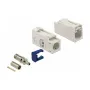 Connettore per filo DeLOCK 89686 FAKRA B blu crema acciaio inox