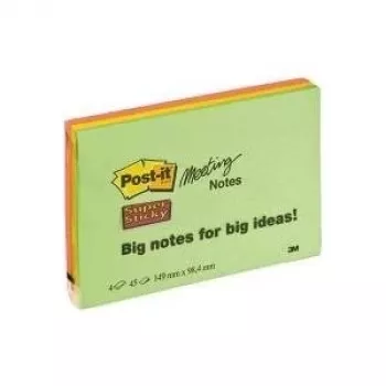 Note adesive 3M Post-it Super Sticky Meeting (6445-4SS)