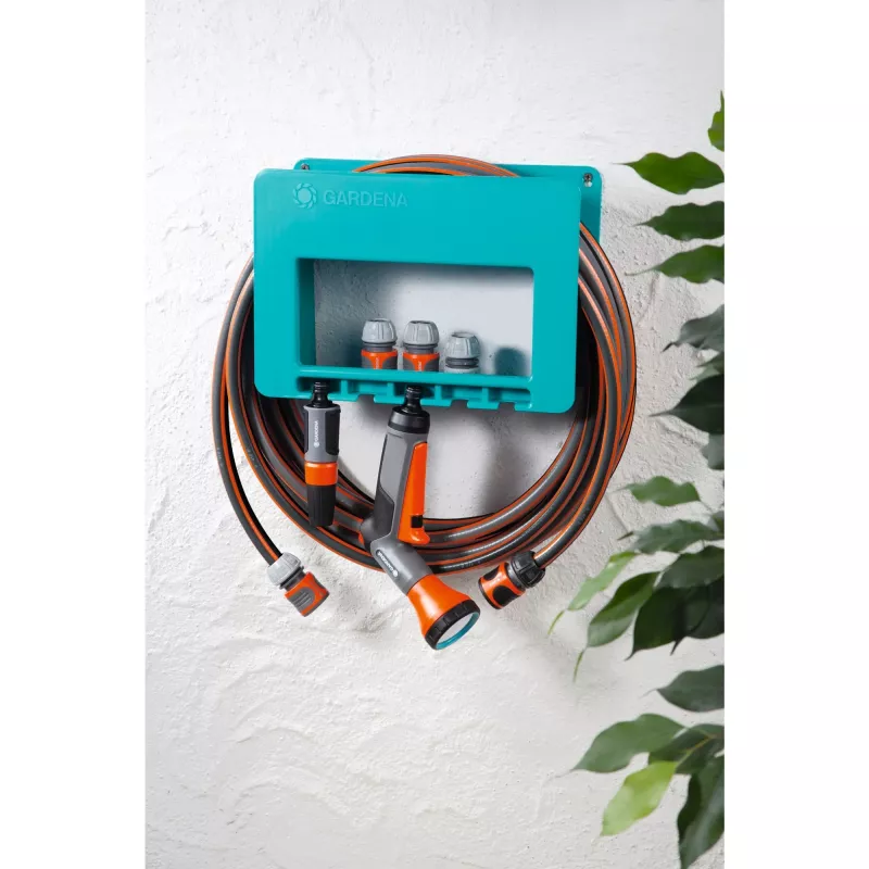 Gardena 00238-20 System Hose Boy supporto a parete per tubo, blu