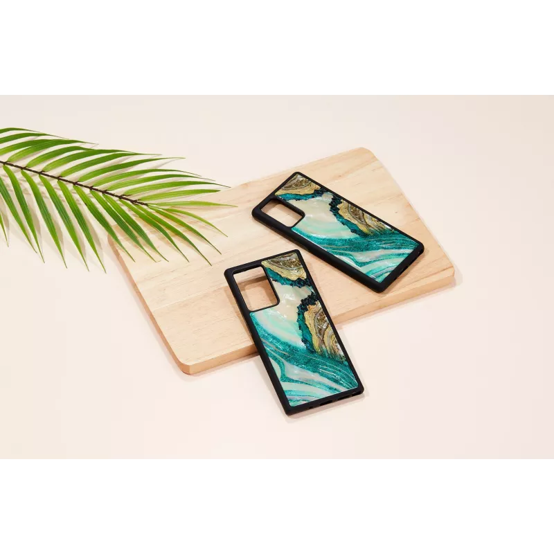 Custodia protettiva iKins per Samsung Galaxy Note 20 Ultra — design aqua agate