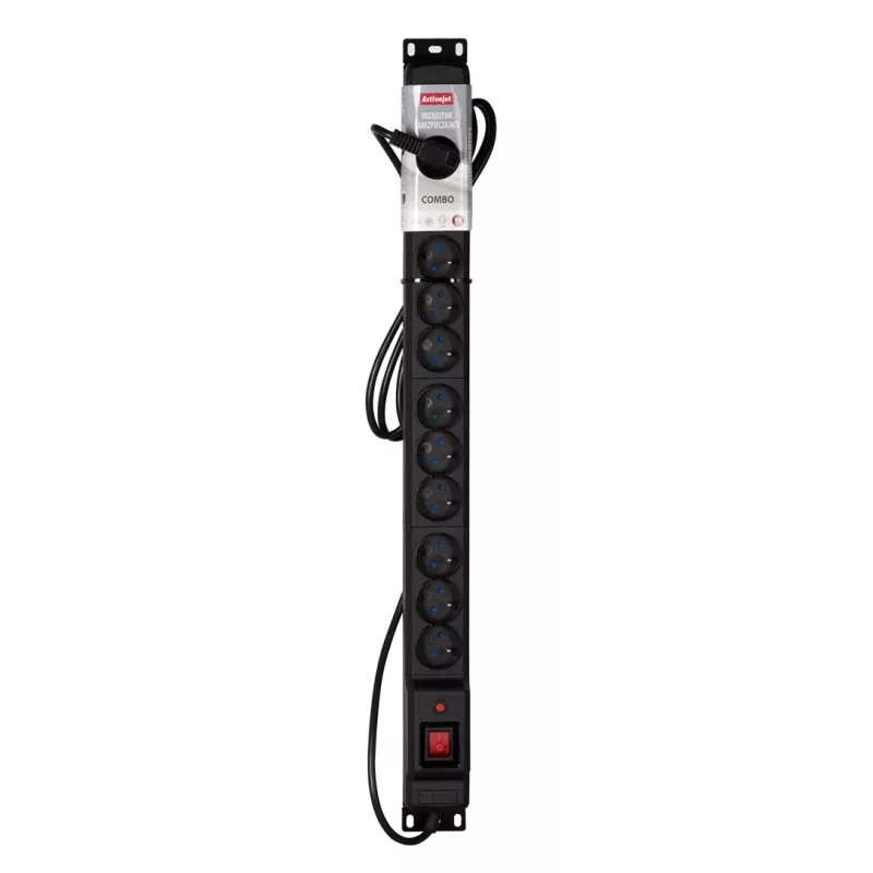 Ciabatta Activejet COMBO 12 prese 1,5m nero