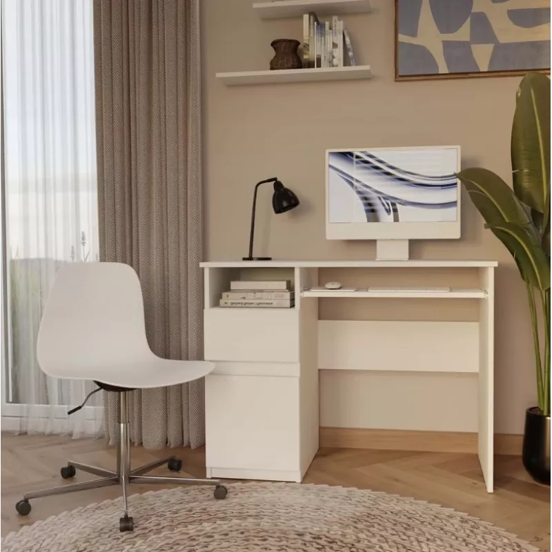PORTO Left Desk, bianco