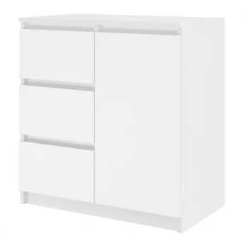 Cassettiera Top E Shop Topeshop 1D3S BIEL KPL — bianco, corpo in truciolare, 3 cassetti
