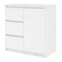 Cassettiera Top E Shop Topeshop 1D3S BIEL KPL — bianco, corpo in truciolare, 3 cassetti