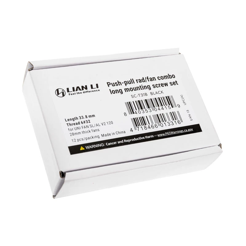 Viti Lian Li SC-T31B — set con 12 viti di montaggio per componenti PC
