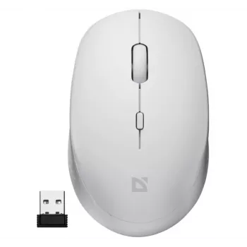 Mouse wireless con clic silenzioso AURIS MB-027 800/1200/1600 DPI bianco