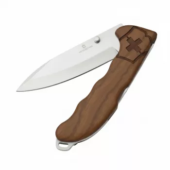 Coltello tascabile Victorinox Hunter Evoke Wood V-0.94 15.D630 — lama in acciaio inox, manico in legno