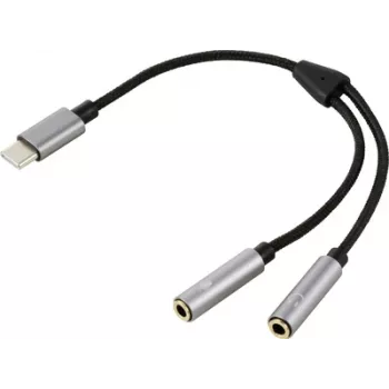 Renkforce cavo a Y per computer USB 2.0 [1x connettore maschio USB-C - 2x connettore femmina] a - cavo - digitale/dati