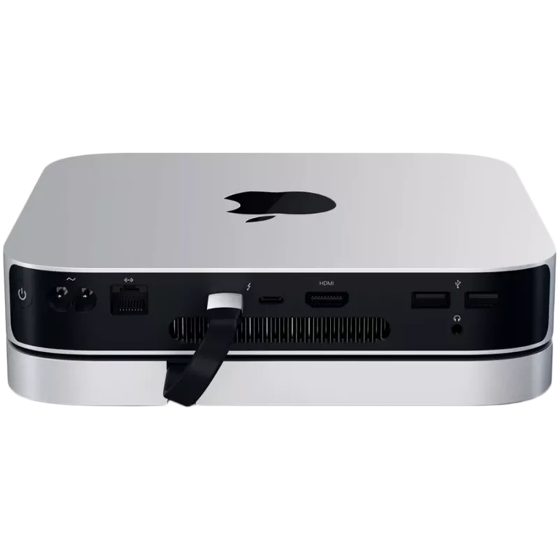 Satechi supporto e hub in alluminio USB Type-C per Apple Mac mini (argento)