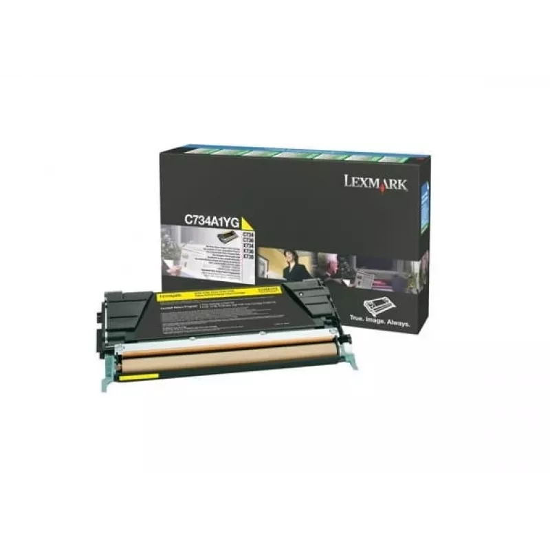 Lexmark - cartuccia toner - 1 x giallo - 6000 pagine - LRP / LCCP (C734A1YG)