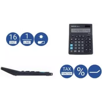 MAUL MXL 16 calcolatrice da tavolo nera (7267890)
