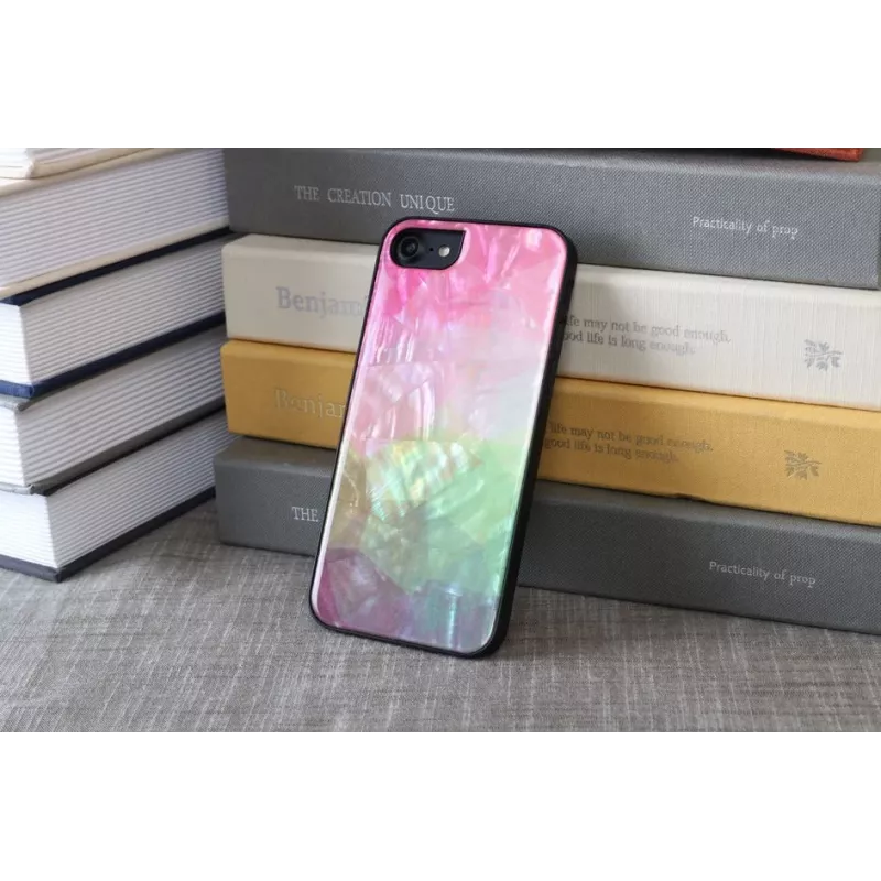 Custodia iKins per Apple iPhone 8/7 con design fiori d'acqua, nero