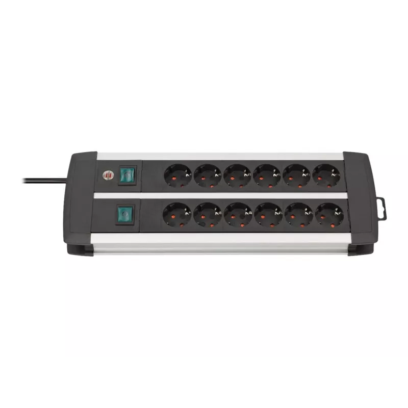 Prolunga elettrica Brennenstuhl 1391000912 3 m 12 prese AC per interni nero bianco