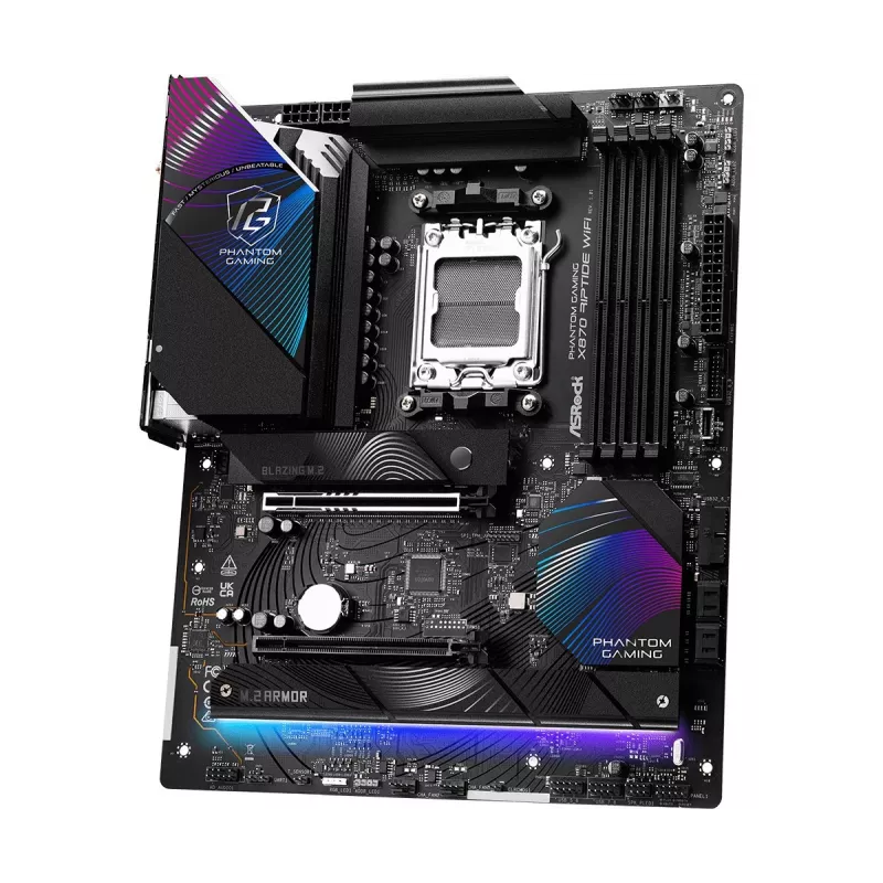 Scheda madre ASRock X870 Riptide WiFi — ATX, AMD X870, Socket AM5, DDR5, 4 DIMM, 256 GB, Wi‑Fi 7, 2,5GbE