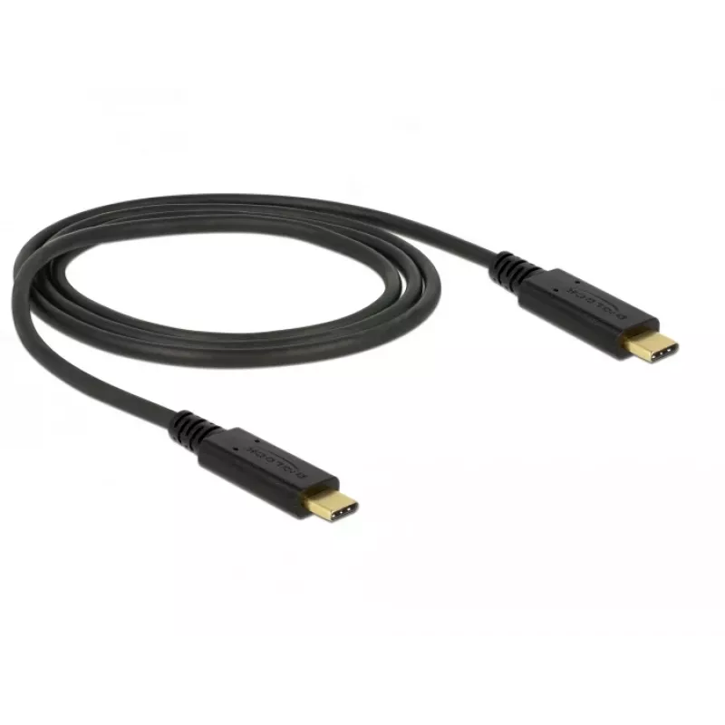 Cavo USB DeLOCK 83661 USB 3.2 Gen 2 1m USB-C nero
