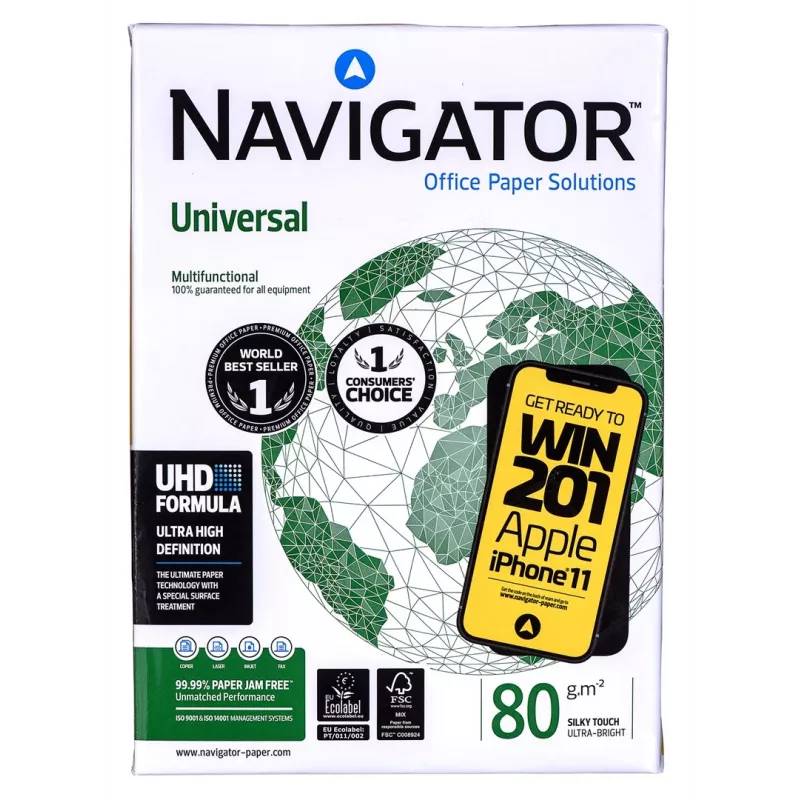 Carta per stampante universale Navigator A4 500 fogli