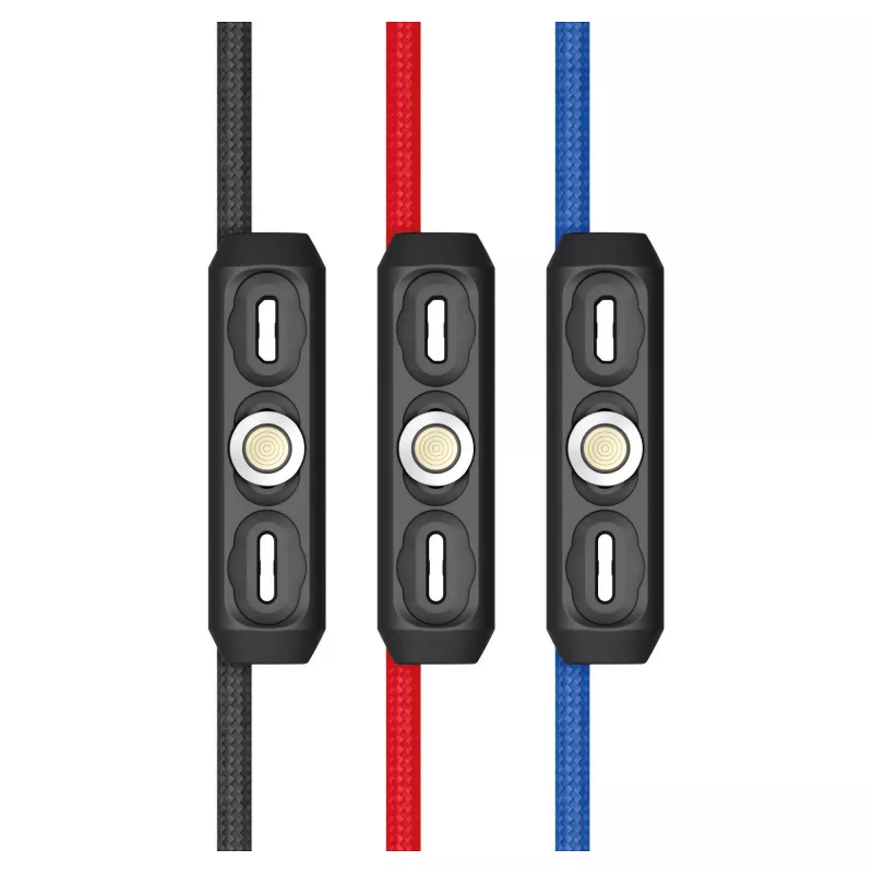 Cavo USB RealPower MagneticCharge3 1m USB A nero blu rosso