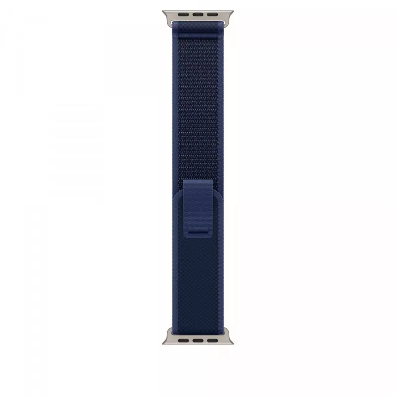 Apple 49mm Blue Trail Loop - S/M - finitura titanio naturale