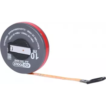Flessometro KS Tools 300.0040 — nastro in plastica da 10 m, custodia a scomparsa