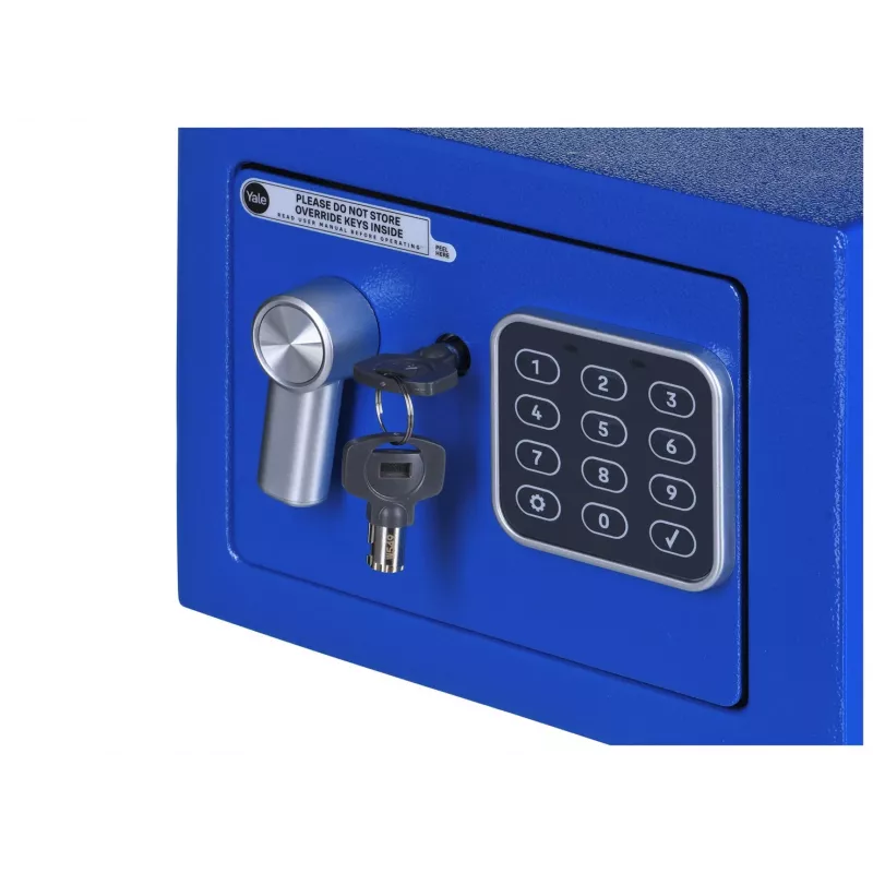 Cassaforte freestanding Yale YSV/170/DB2/B acciaio blu, combinazione, 3,8 l, montaggio a pavimento/parete