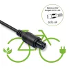 Caricabatterie per e-bike QOLTEC 36V–42V 2A con connettore GX12 3 pin