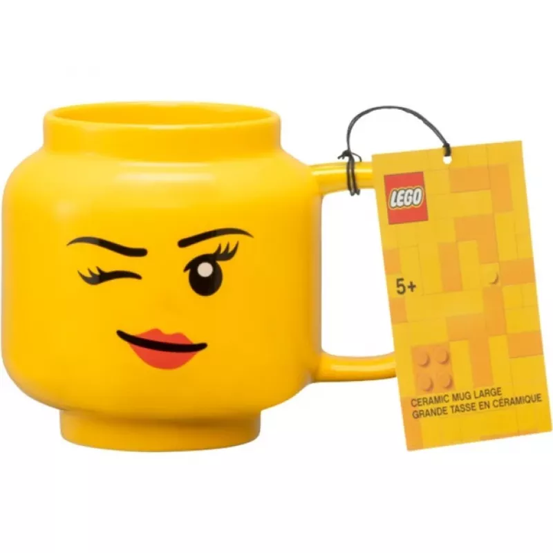 Tazza in ceramica LEGO Winking Girl, grande