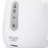 Bollitore Adler AD 1373 – capacità 1 L, 850 W, bianco, base 360°, polipropilene