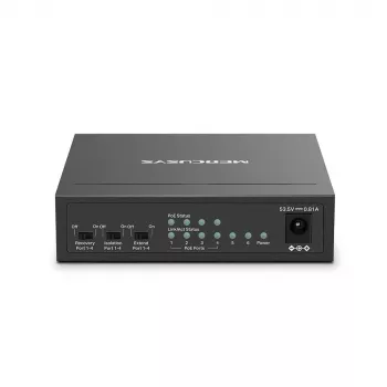 Mercusys switch desktop 6 porte 10/100Mbps con 4 porte PoE+