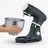 Robot da cucina Severin KM 3898 1000 W 5,5 L nero acciaio spazzolato argento