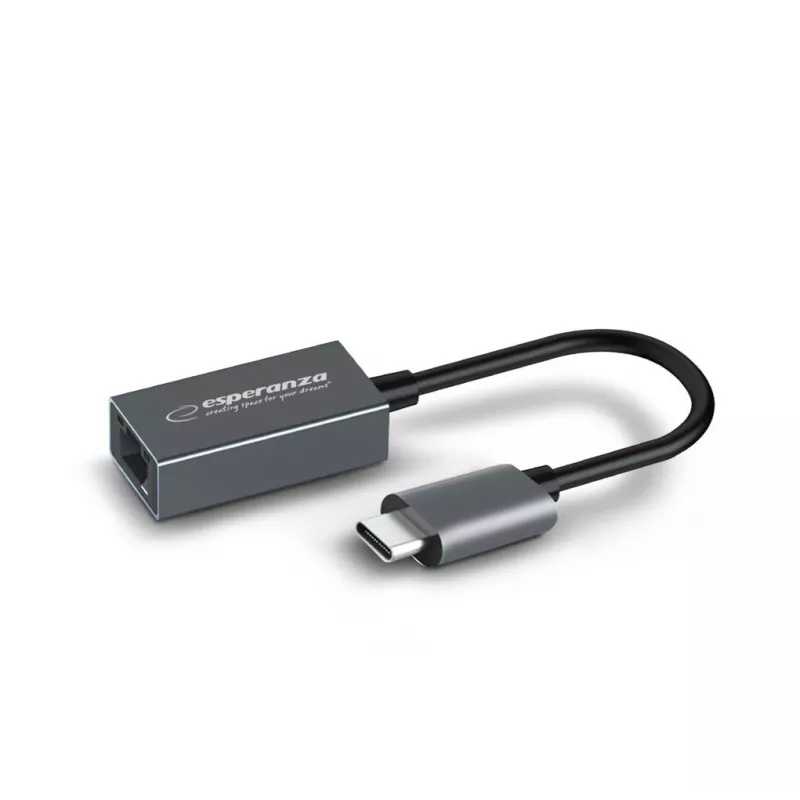Esperanza ENA102 adattatore USB-C a RJ45 Gigabit Ethernet
