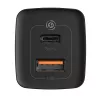 Baseus CCGAN2L-B01 caricabatterie per dispositivi mobili universale nero AC ricarica rapida per interni