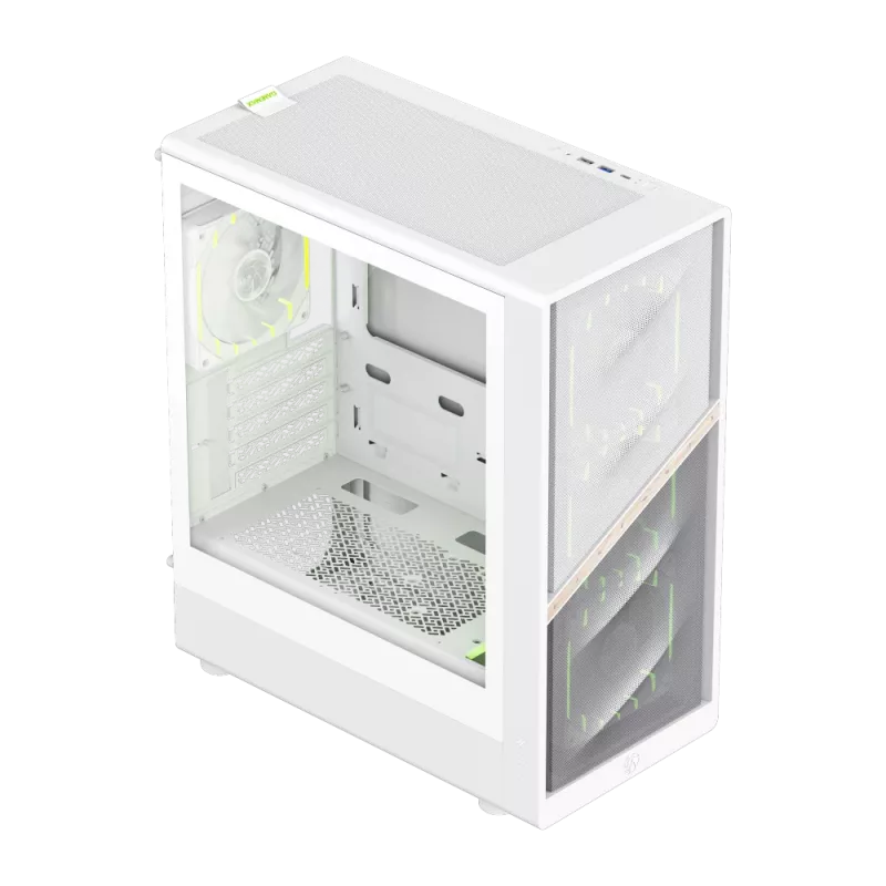 Case Gamemax | AERIS 330 MW | bianco | Mini-Tower | alimentatore non incluso