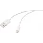 Renkforce Cavo USB USB 2.0 connettore maschio USB-A, connettore maschio Apple Lightning 1,00 m bianco RF-6857548 (RF-6857548)
